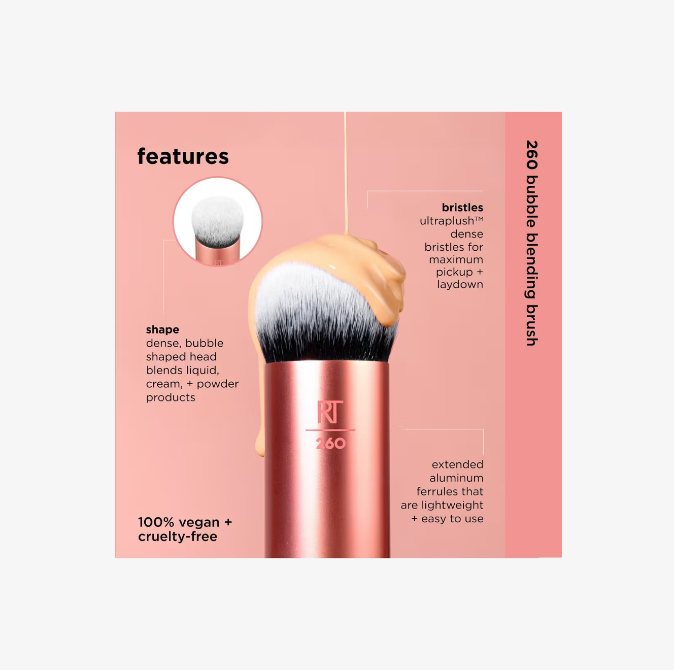 Brocha Multifuncional para Maquillaje Bubble Blending
