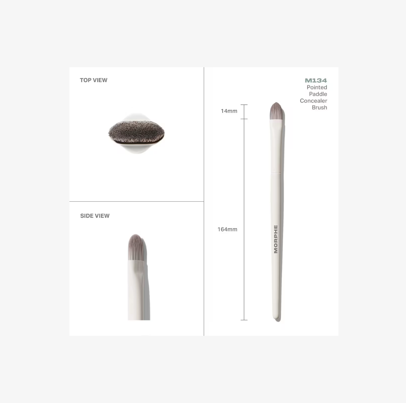 Brocha M134 para Corrector con Punta de Pala