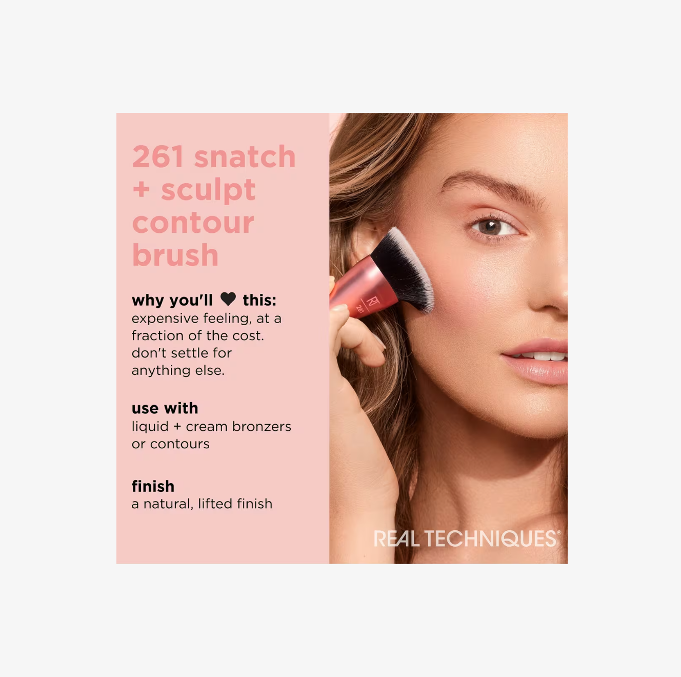Brocha Real Techniques Snatch + Sculpt Contour Makeup Brush