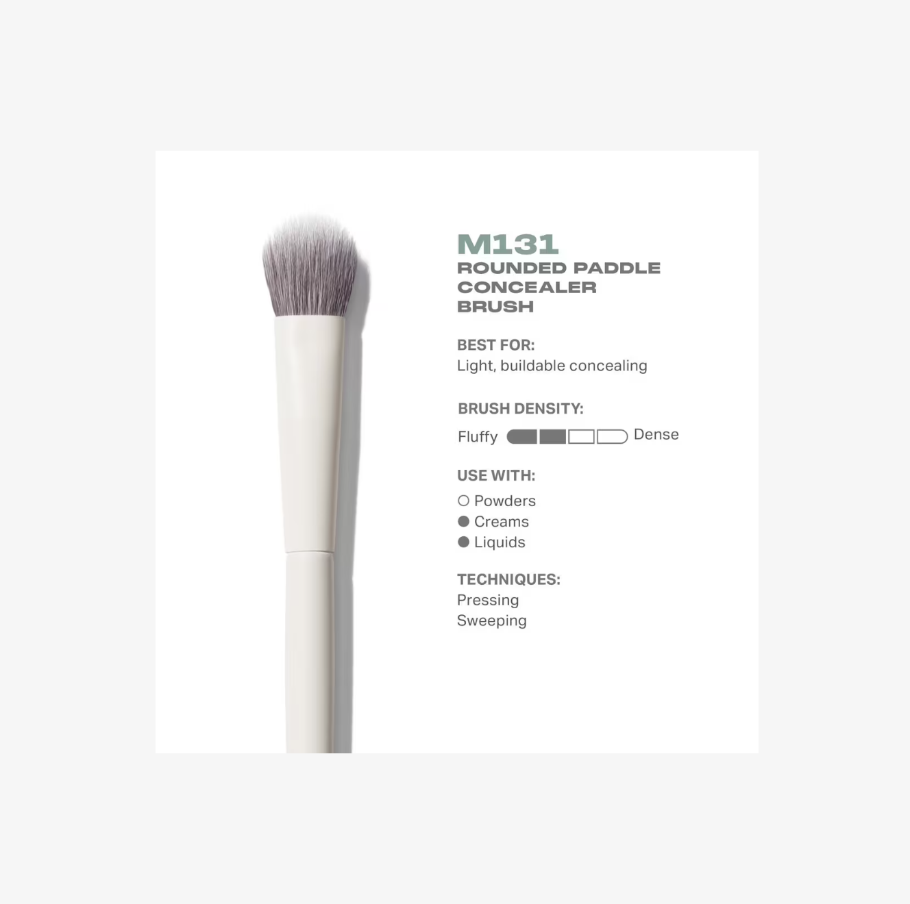 Brocha Morphe M131 Rounded Paddle Concealer Brush
