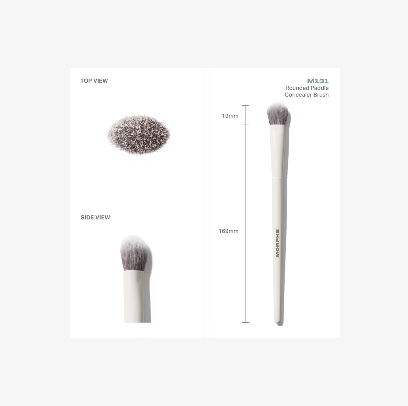 Brocha Morphe M131 Rounded Paddle Concealer Brush