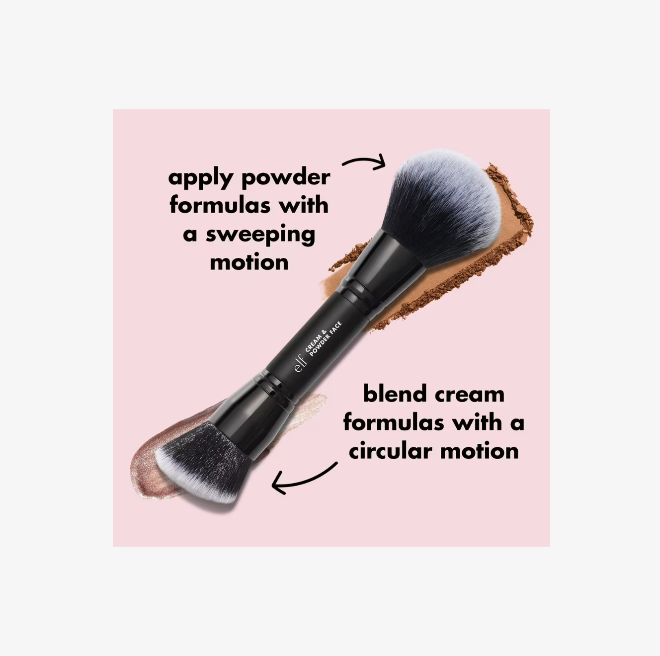 Brocha Cream & Powder Face Brush – e.l.f. Cosmetics