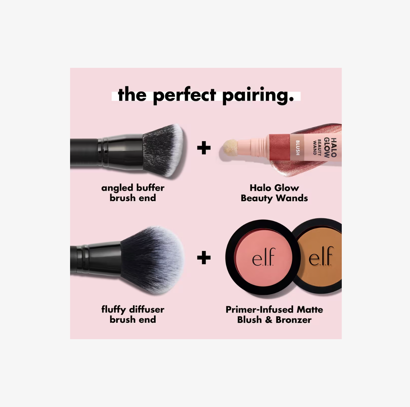 Brocha Cream & Powder Face Brush – e.l.f. Cosmetics