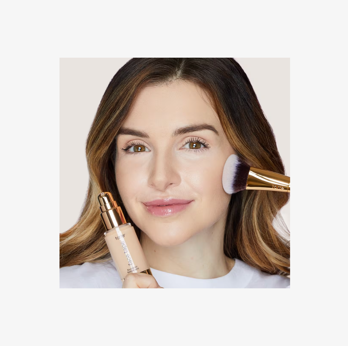 Brocha Face Tape Blurring para Base de Alta Cobertura