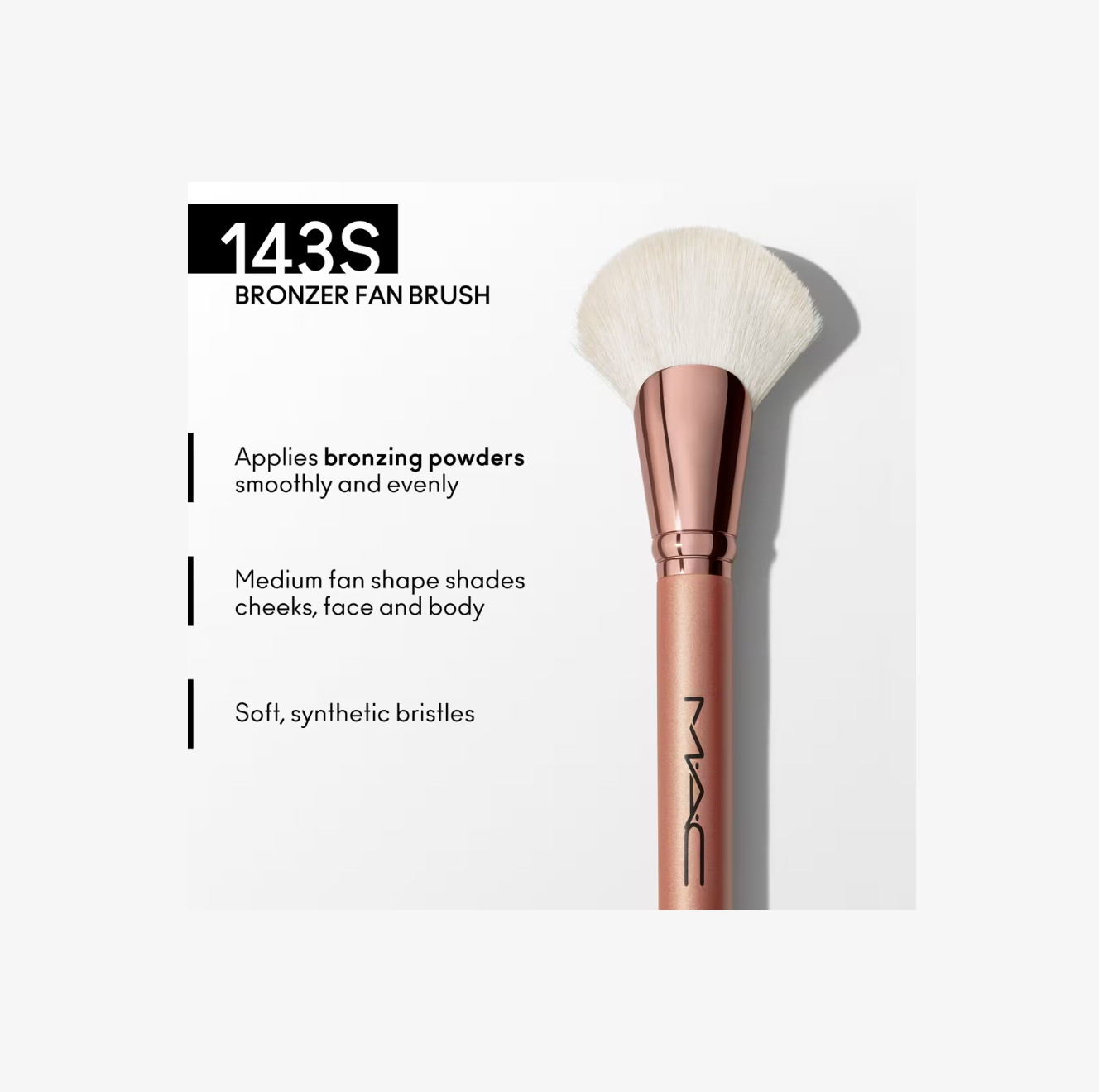 Brocha 143S Bronzer Fan – MAC