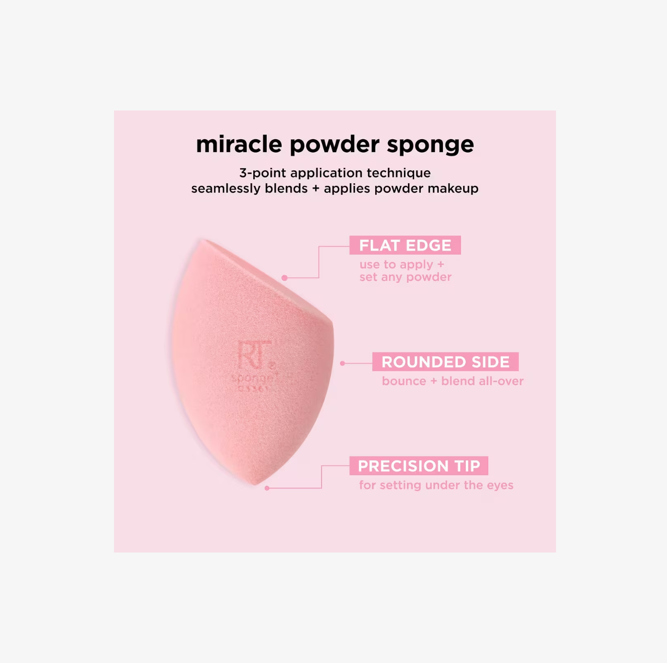 Miracle Powder Makeup Blending Sponge Real Techniques