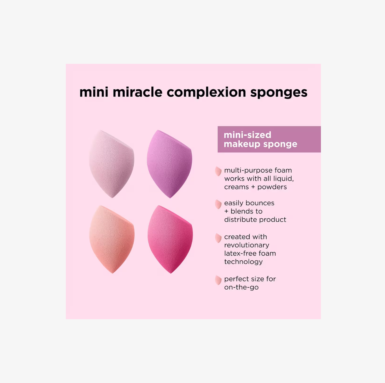 Mini Miracle Complexion Sponge 4-Pack