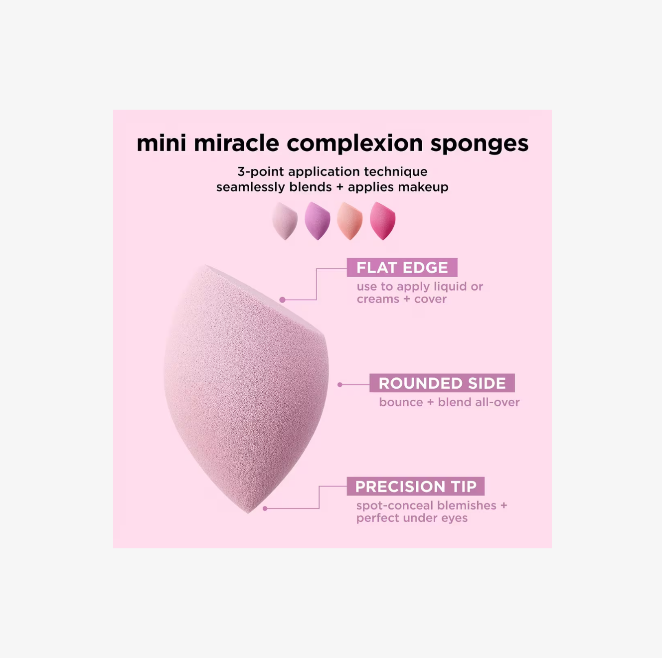 Mini Miracle Complexion Sponge 4-Pack