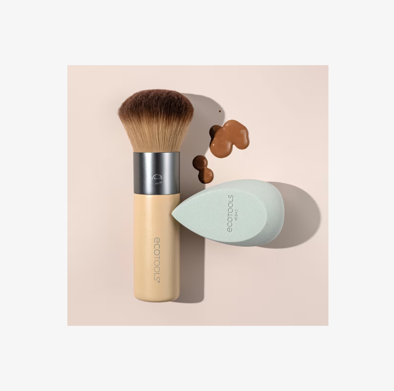 Blend + Blur Makeup Brush & Sponge Duo de EcoTools