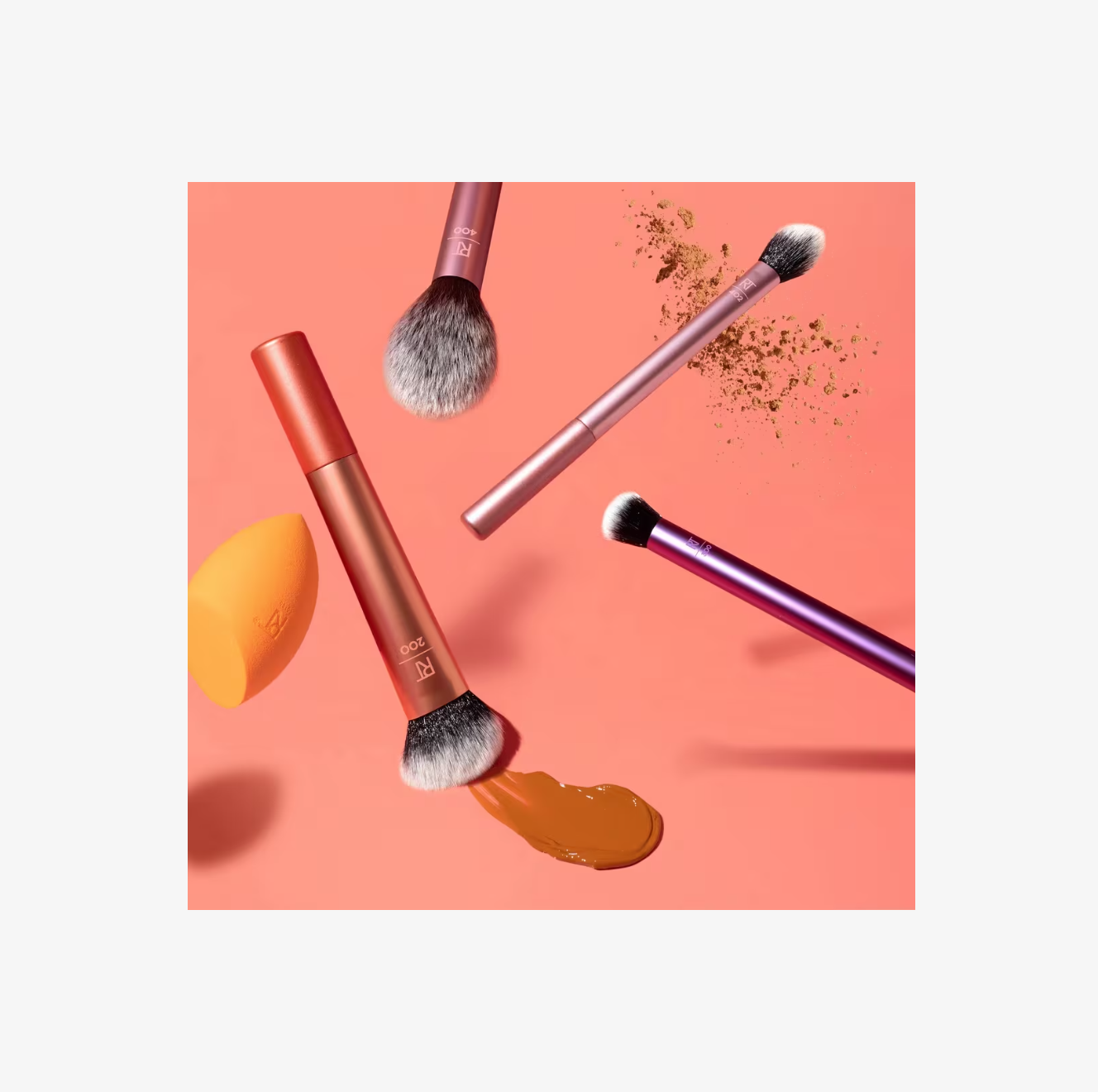 Set de Brochas y Esponja de Maquillaje Everyday Essentials