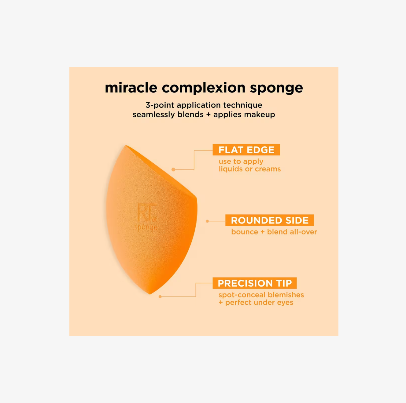 Miracle Complexion Makeup Sponge Duo de Real Techniques