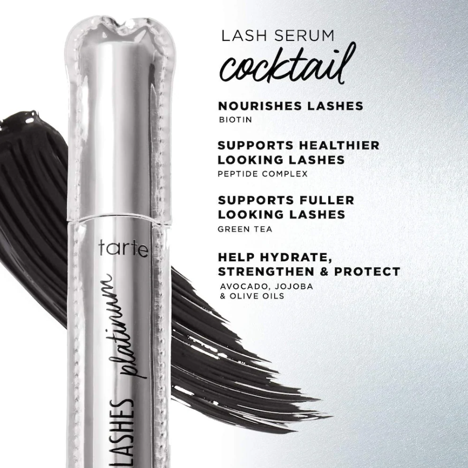 tarte lights, camera, lashes™ 4-in-1 volumizing & conditioning platinum mascara