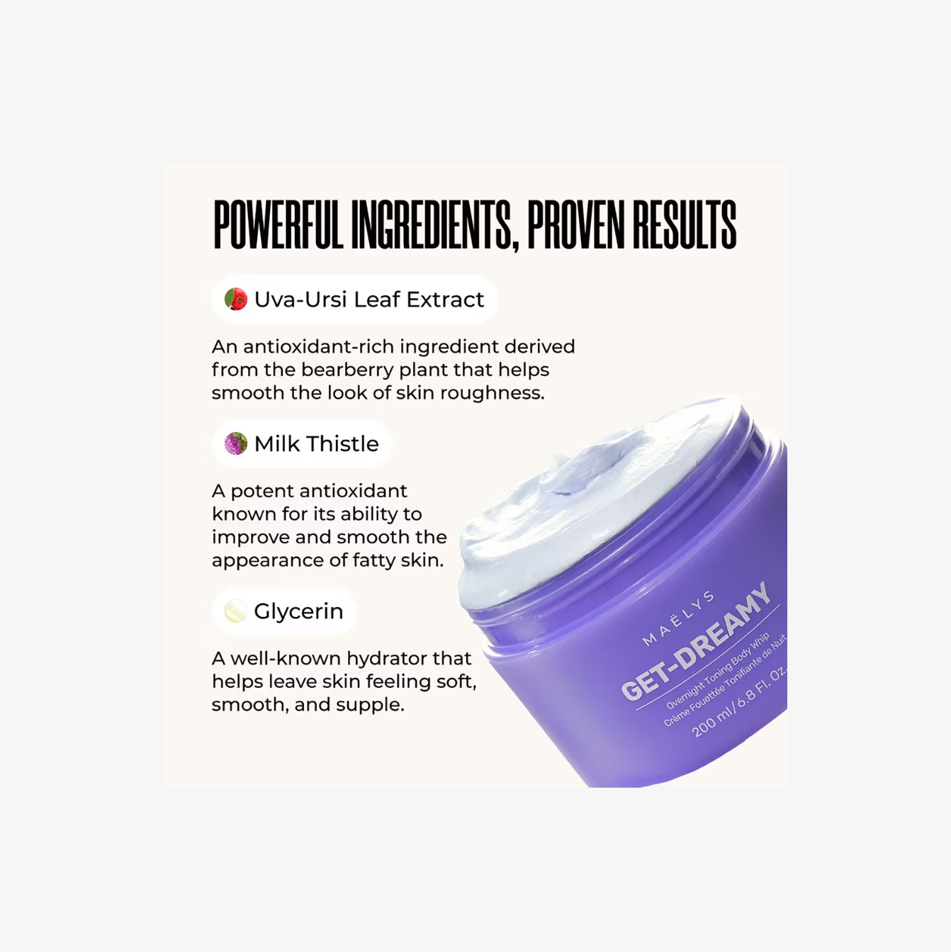 MAËLYS GET-DREAMY Body Whip Tonificante Nocturno