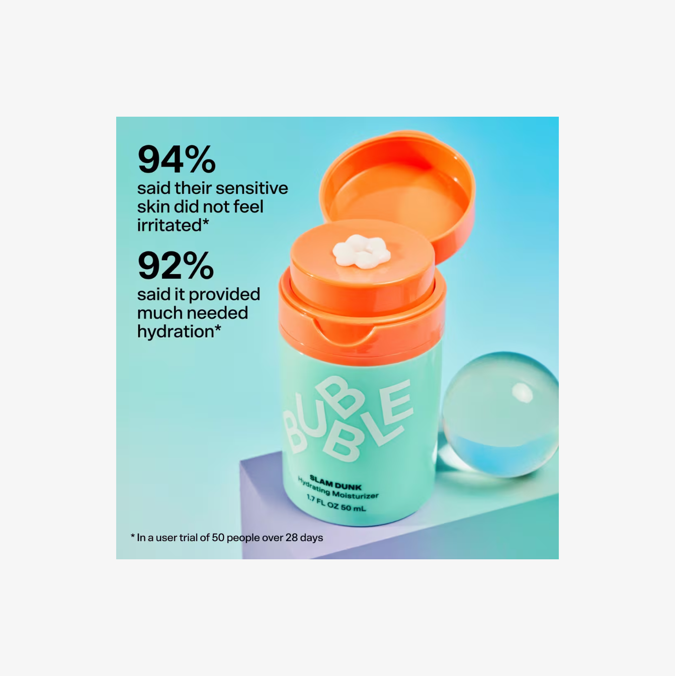 BUBBLE Slam Dunk Hydrating Moisturizer