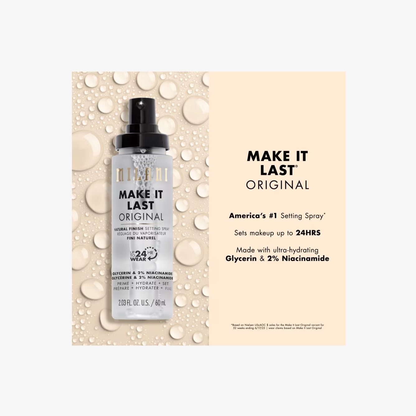 Milani Make It Last Original – Natural Finish Setting Spray