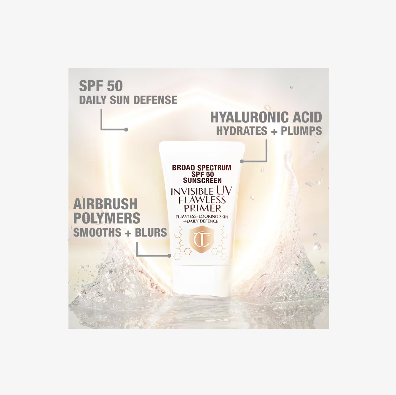 Charlotte Tilbury Invisible UV Flawless Primer SPF 50