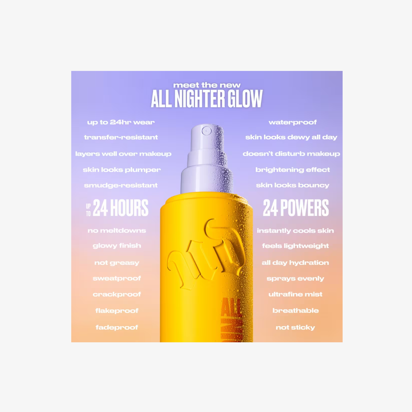 Urban Decay Cosmetics All Nighter Waterproof Glow Setting Spray