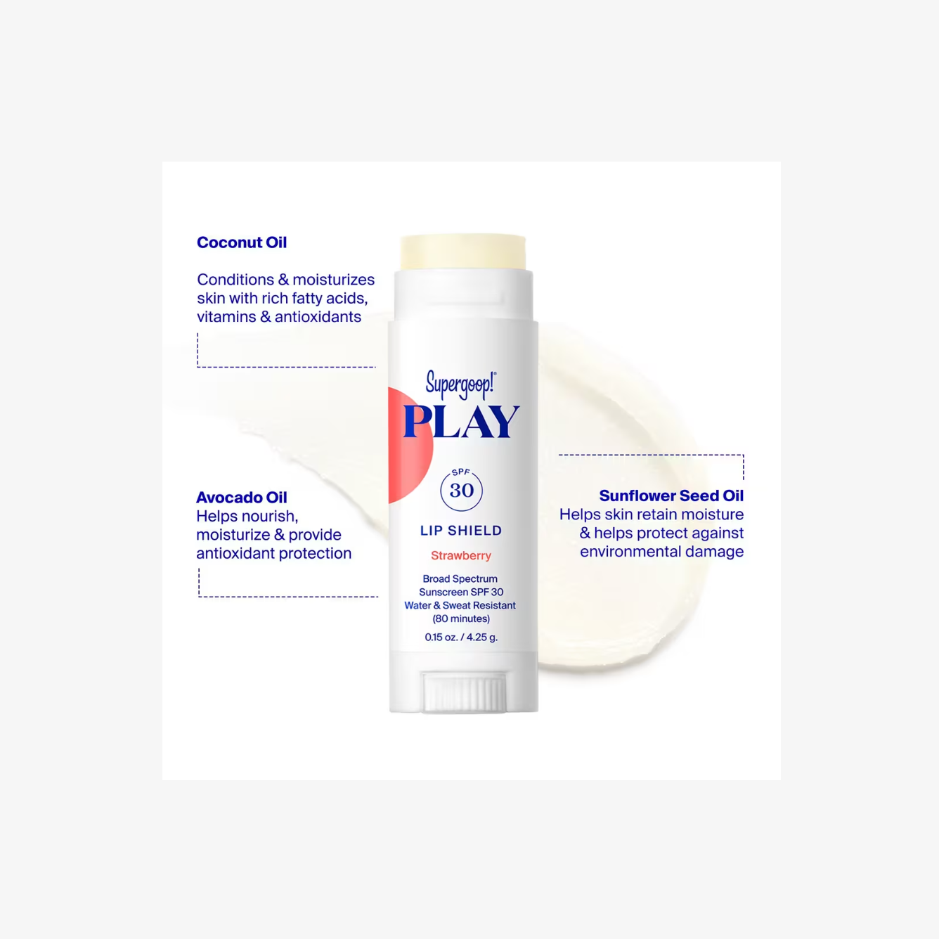 Supergoop! PLAY Lip Shield SPF 30 Bálsamo Labial con Protector Solar