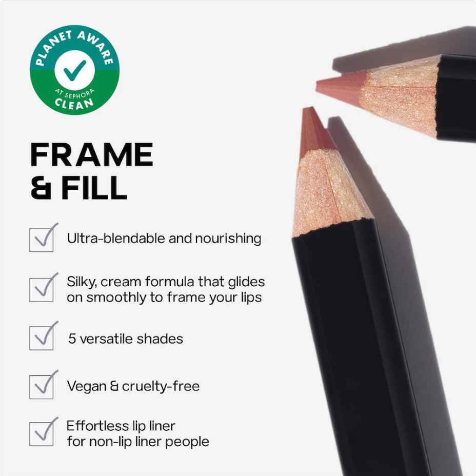 Saie Lip Liner 101: Lápiz delineador cremoso y nutritivo