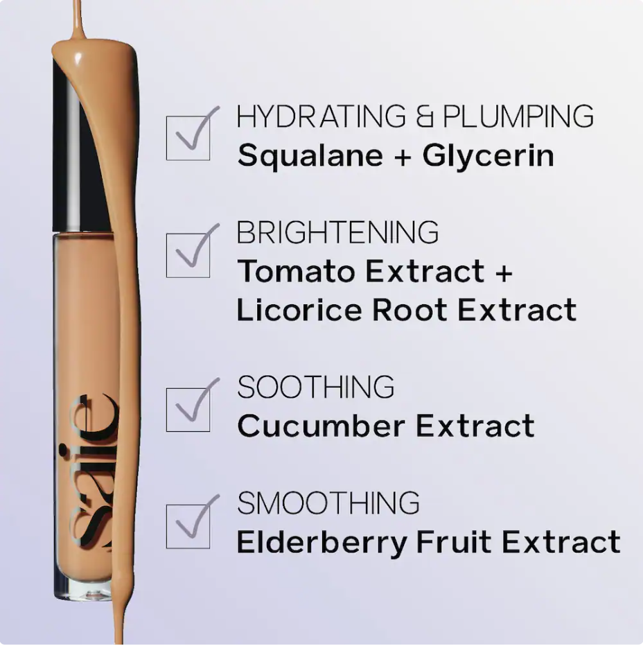 Saie Hydrabeam – Corrector e iluminador hidratante para el contorno de ojos con extracto de pepino