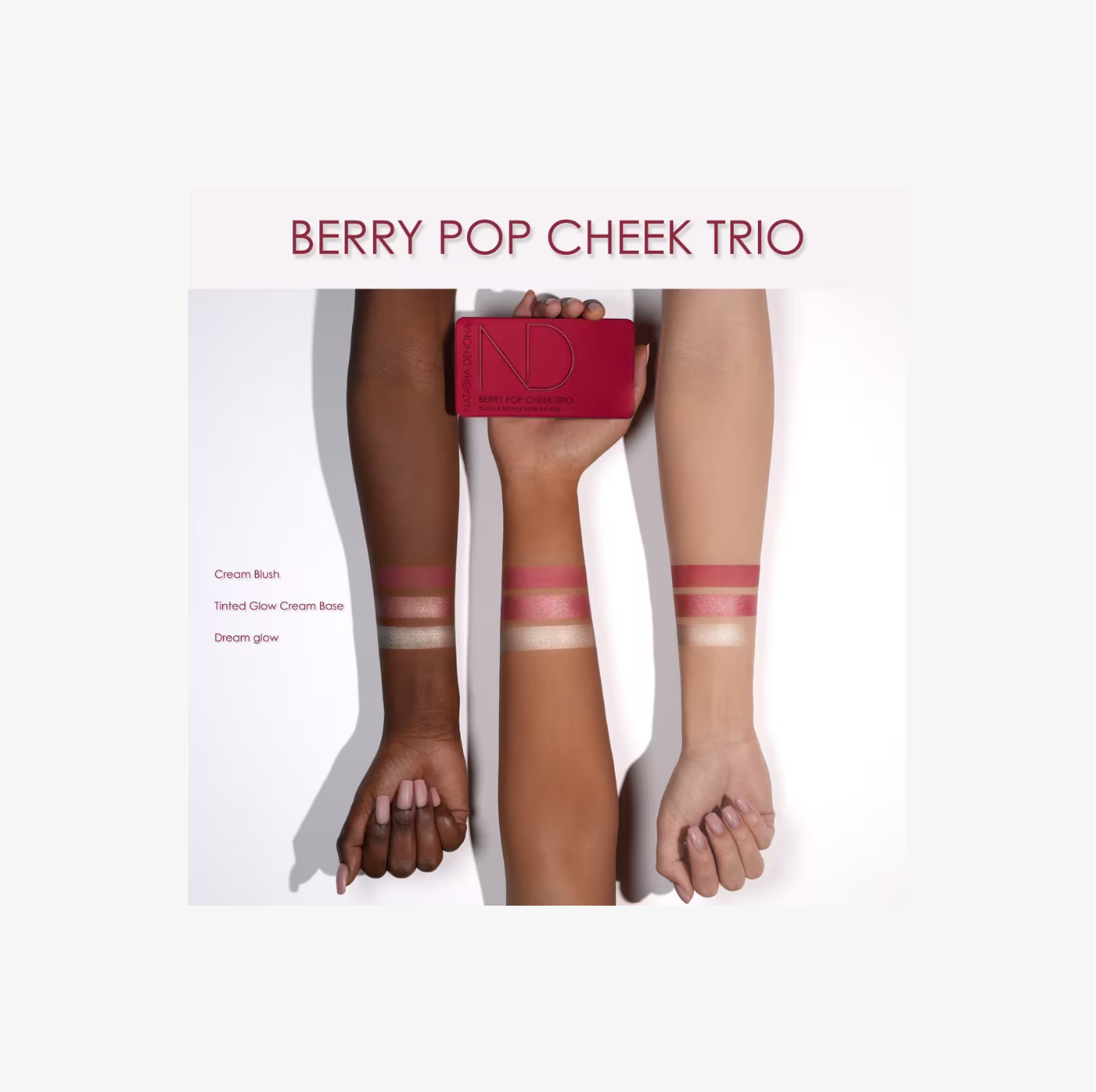 NATASHA DENONA Berry Pop Cheek Trio