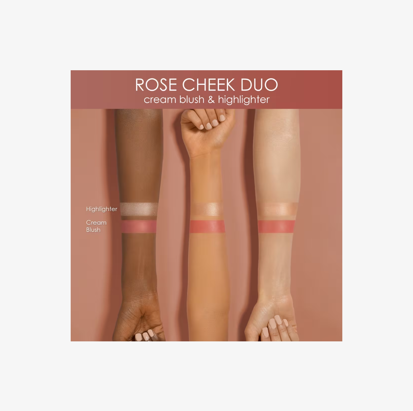 NATASHA DENONA Rose Cheek Duo – Rubor en Crema y Iluminador