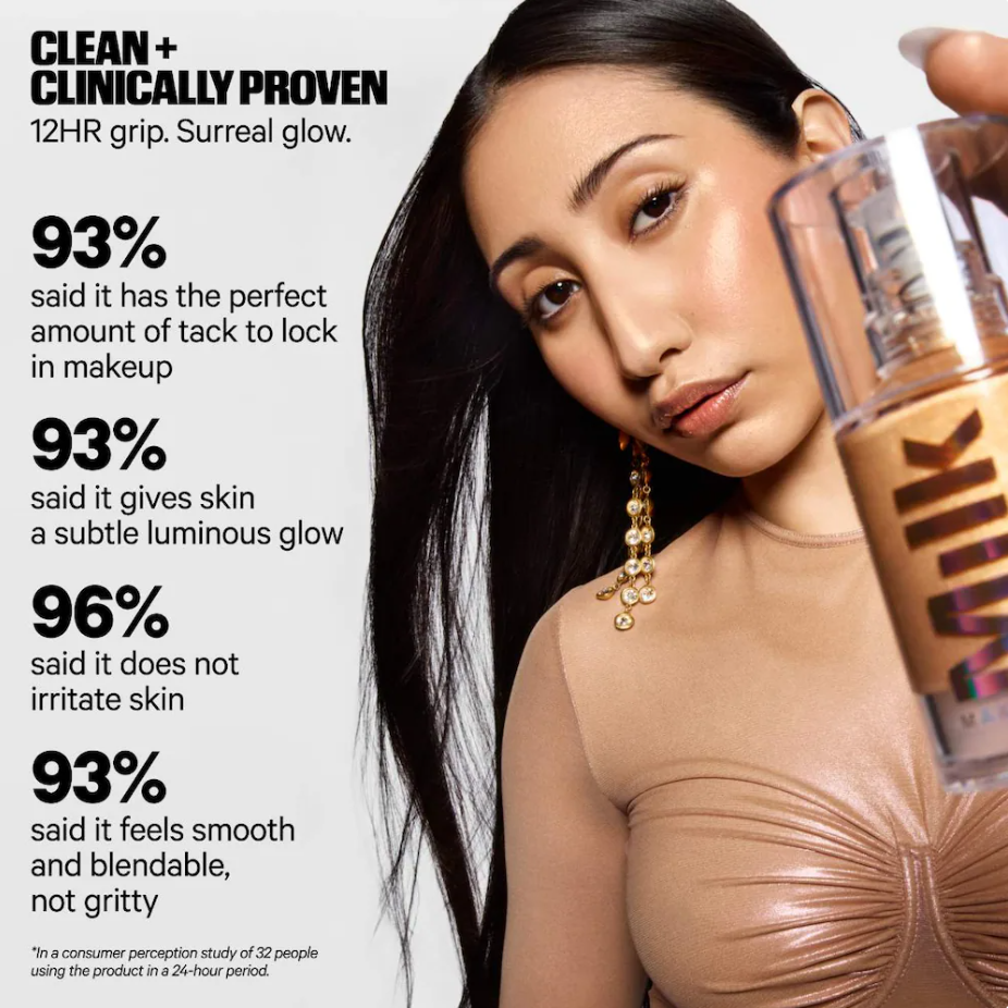 MILK MAKEUP Hydro Grip + Glow Primer Iluminador con Perlas Reflectoras de Luz