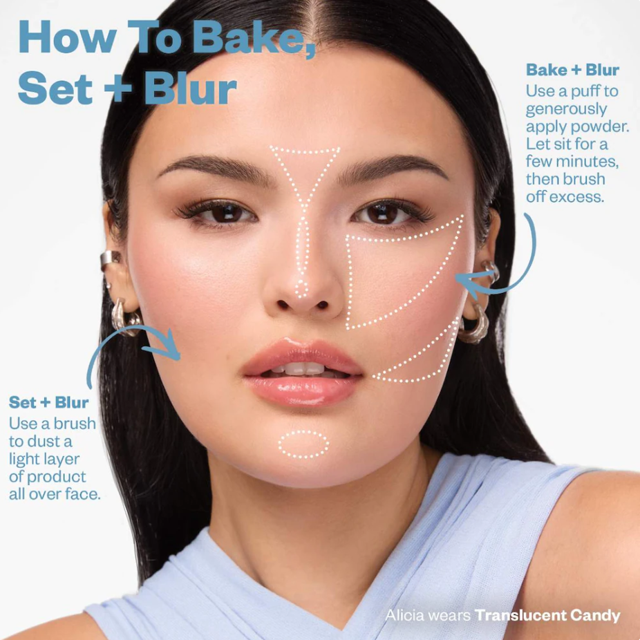 Kosas Cloud Set Polvo Suelto Translúcido, Libre de Talco, Fijador + Difuminador