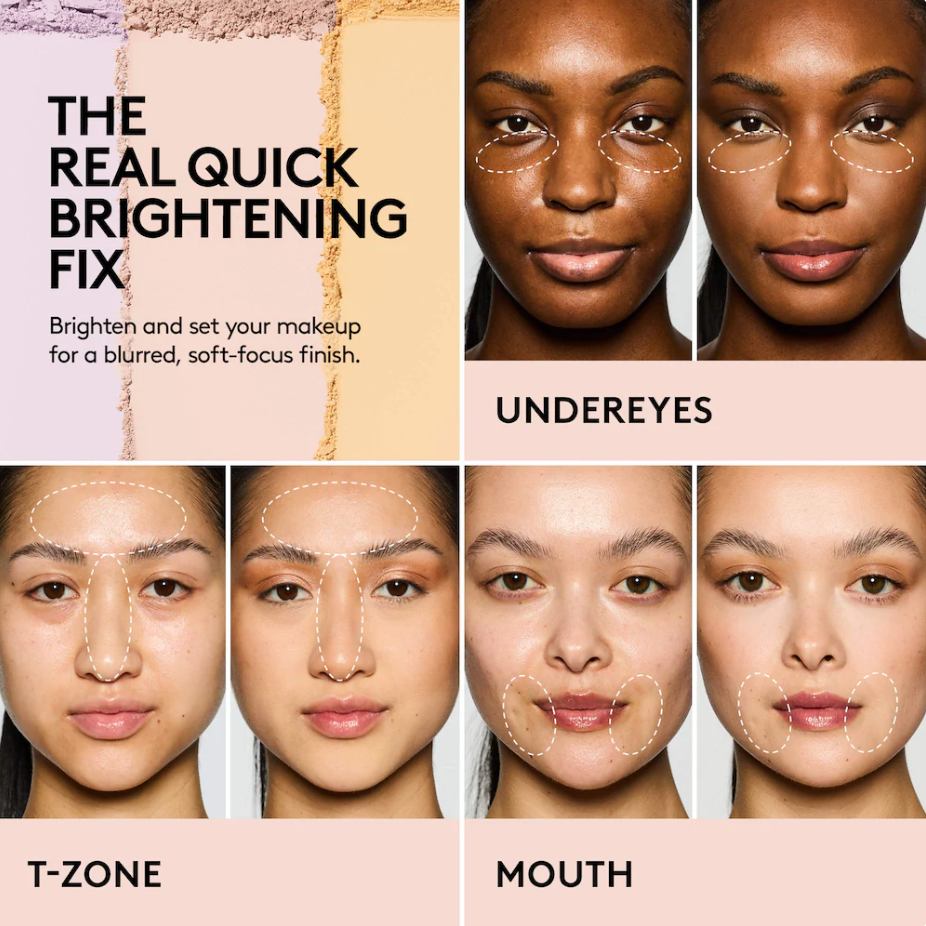 Fenty Beauty by Rihanna Bright Fix Polvo Compacto Instantáneo Iluminador + Fijador