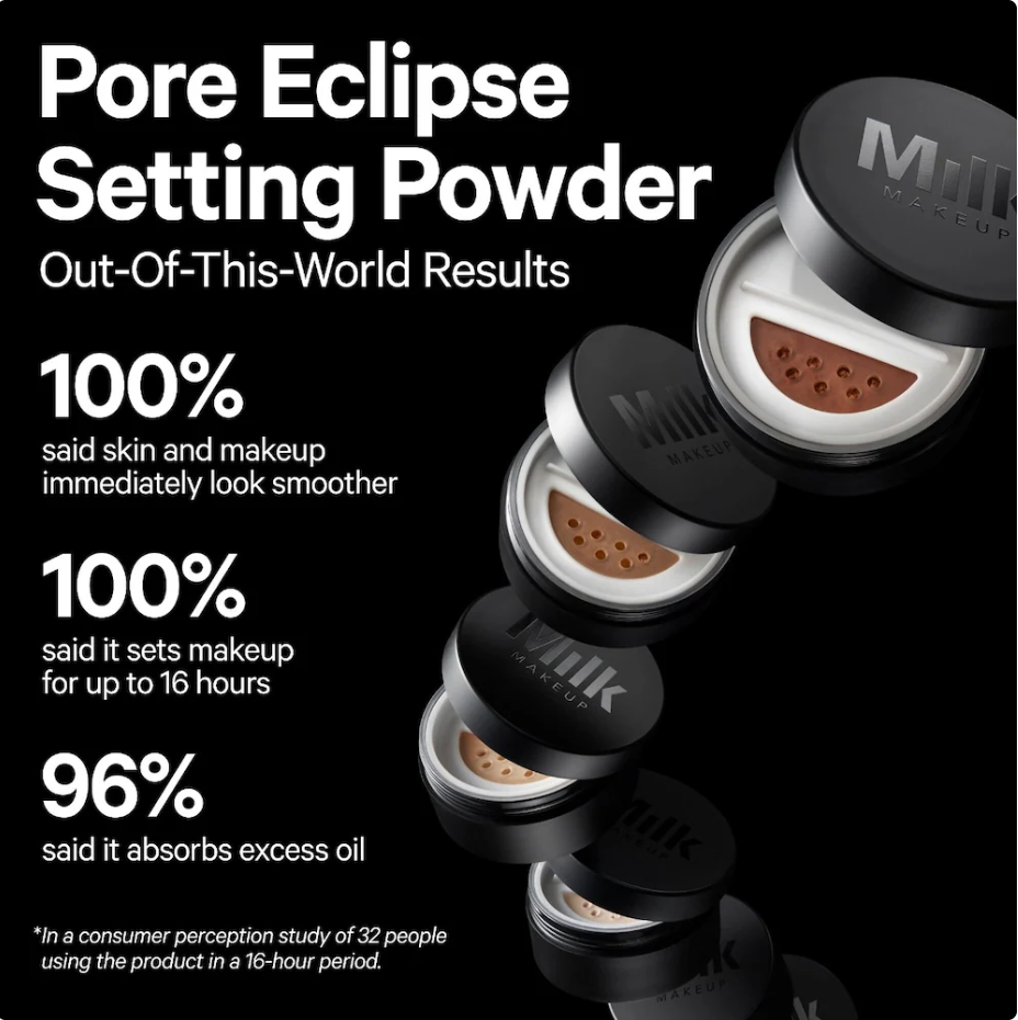 MILK MAKEUP Pore Eclipse Polvo Suelto Fijador Mate y Translúcido