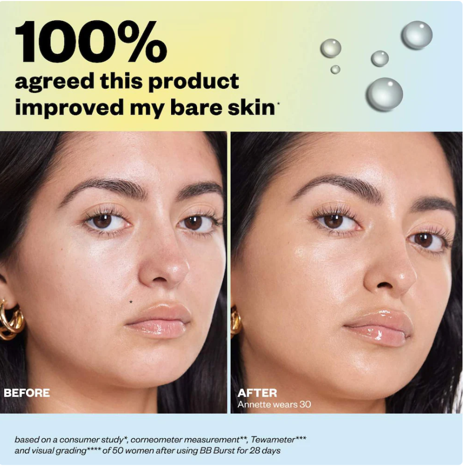 Kosas BB Burst Crema en Gel Hidratante con Color con Péptidos de Cobre