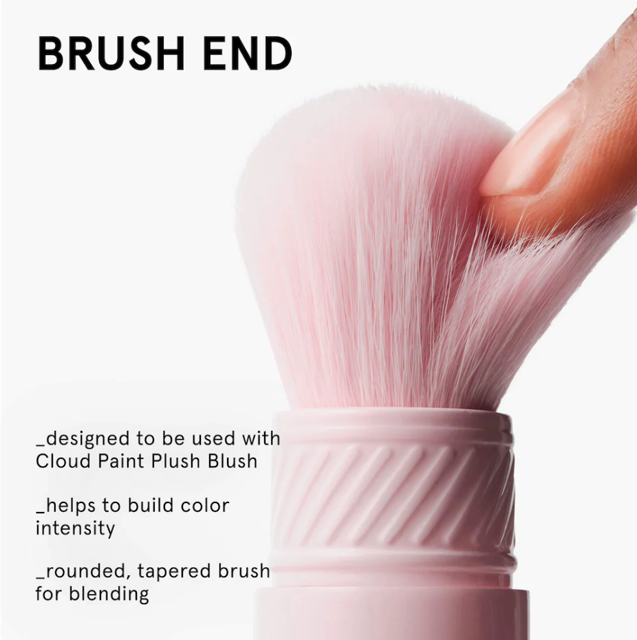 Glossier Cloud Paint Dual-Ended Cheek Blush Brush
