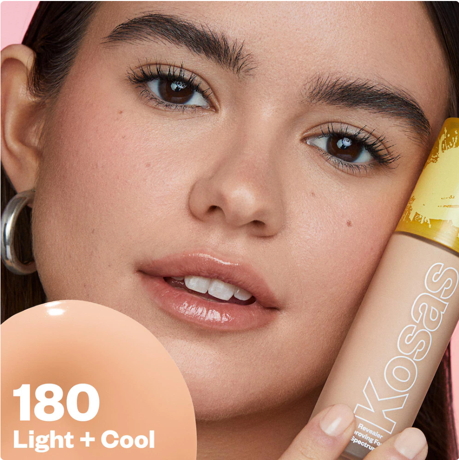 Kosas Revealer Skin-Improving Foundation SPF 25 with Hyaluronic Acid and Niacinamide