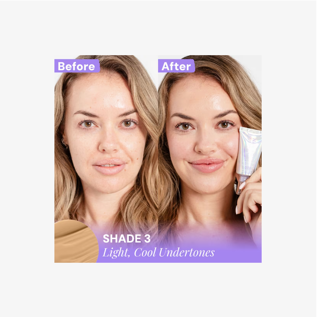 Naked Sundays BeautyScreen Base Mineral con Péptidos y SPF 50