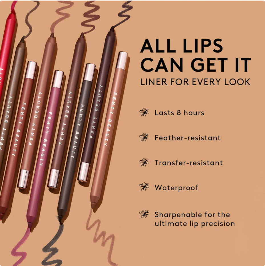 Fenty Beauty by Rihanna Trace’d Out Longwear Waterproof Pencil Lip Liner