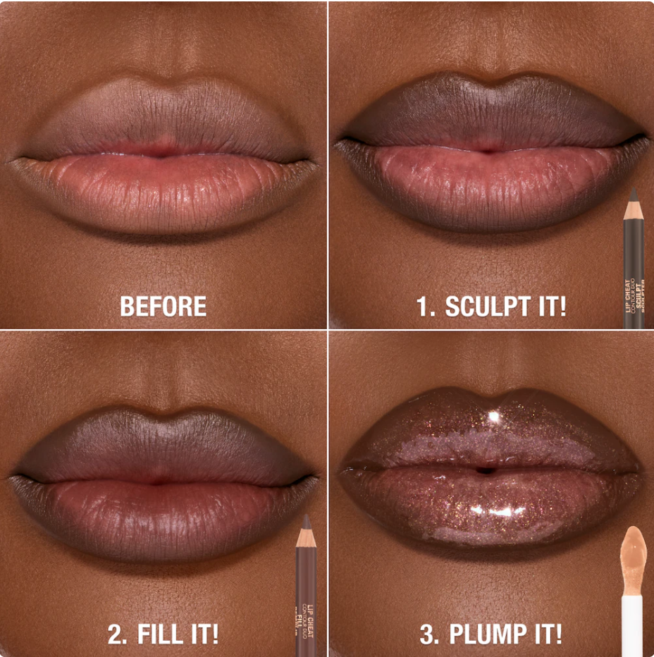 Charlotte Tilbury Super Nudes Lip Cheat Contour Duo Delineador de Labios