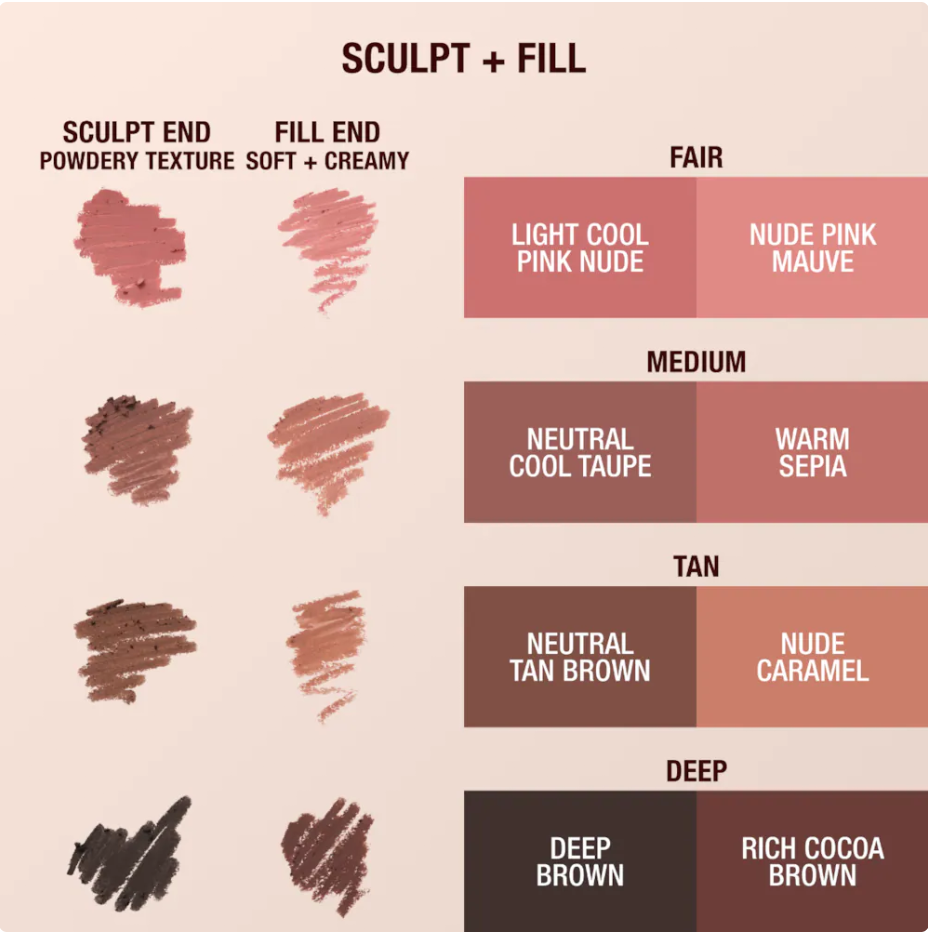 Charlotte Tilbury Super Nudes Lip Cheat Contour Duo Delineador de Labios