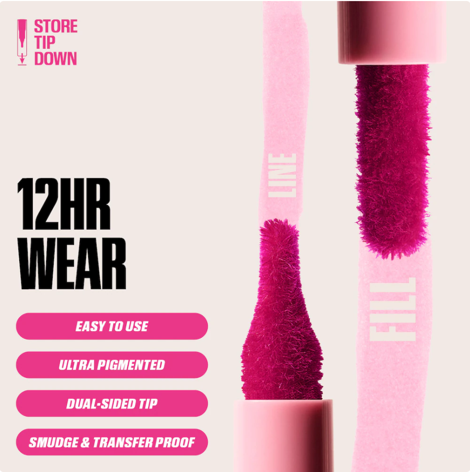 HUDA BEAUTY Lip Contour Lip Stain de 12 Horas de Duración