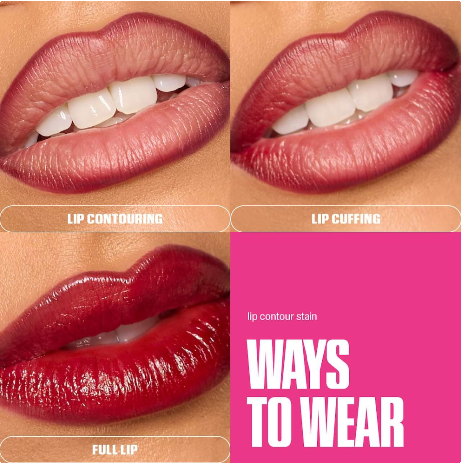 HUDA BEAUTY Lip Contour Lip Stain de 12 Horas de Duración