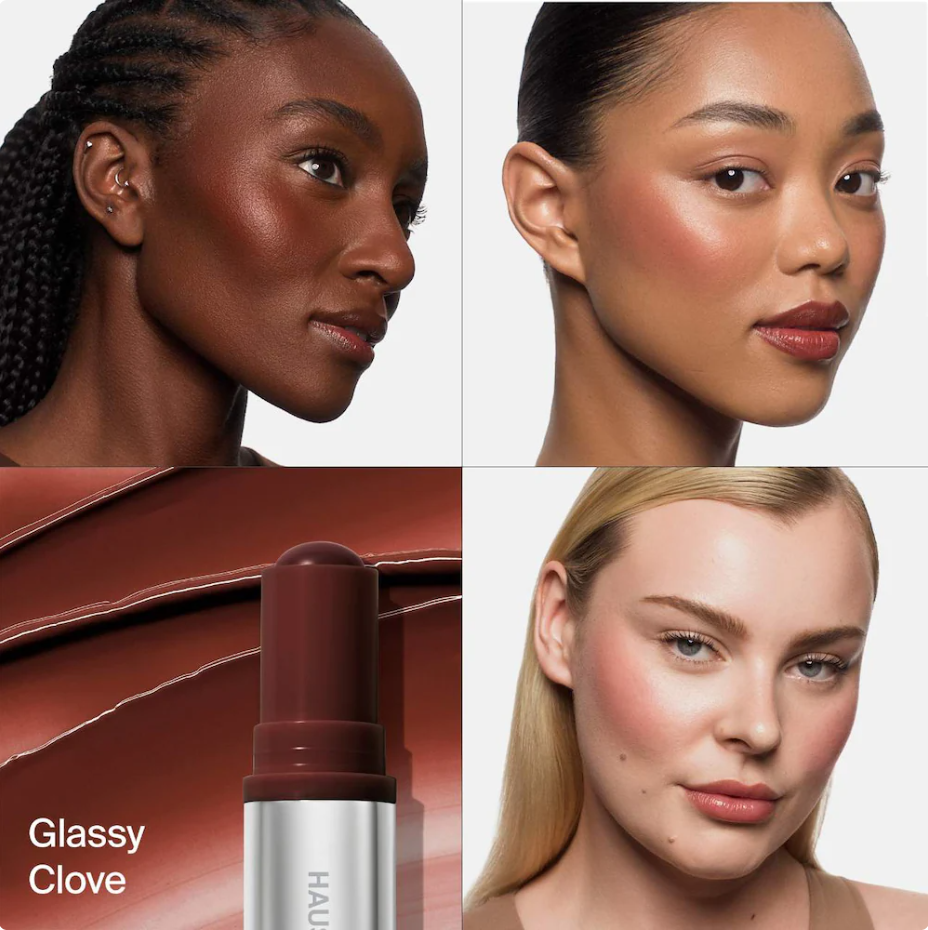 HAUS LABS BY LADY GAGA Color Fuse Longwear Hydrating Glassy Lip + Cheek Blush Balm Stick