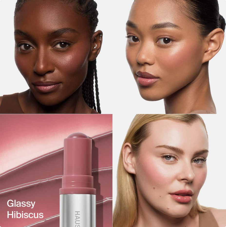 HAUS LABS BY LADY GAGA Color Fuse Longwear Hydrating Glassy Lip + Cheek Blush Balm Stick