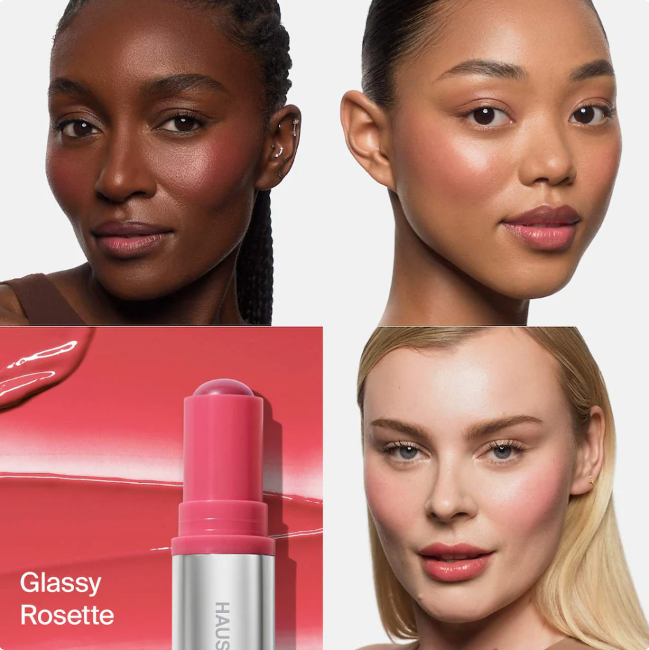 HAUS LABS BY LADY GAGA Color Fuse Longwear Hydrating Glassy Lip + Cheek Blush Balm Stick