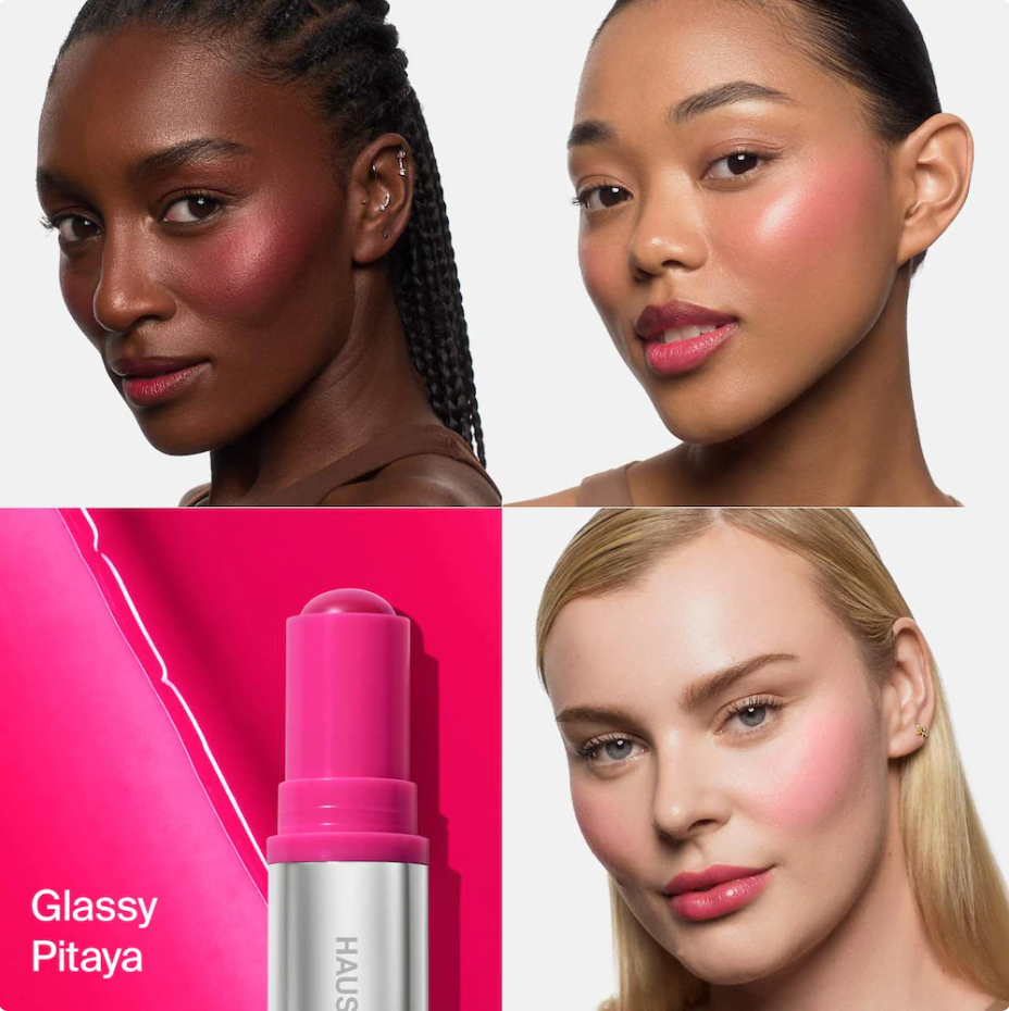 HAUS LABS BY LADY GAGA Color Fuse Longwear Hydrating Glassy Lip + Cheek Blush Balm Stick