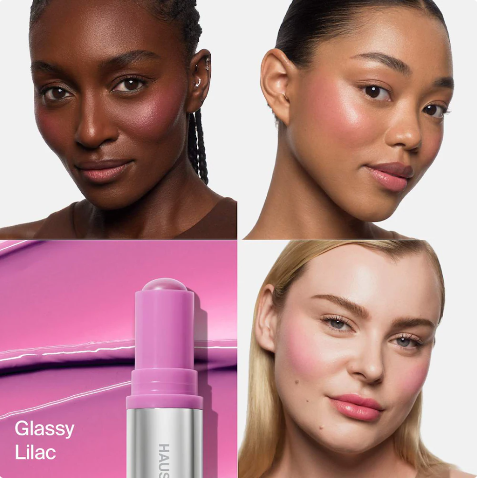 HAUS LABS BY LADY GAGA Color Fuse Longwear Hydrating Glassy Lip + Cheek Blush Balm Stick