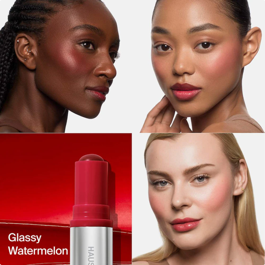 HAUS LABS BY LADY GAGA Color Fuse Longwear Hydrating Glassy Lip + Cheek Blush Balm Stick