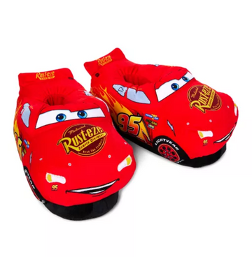 Pantuflas de peluche con luces Rayo McQueen Cars