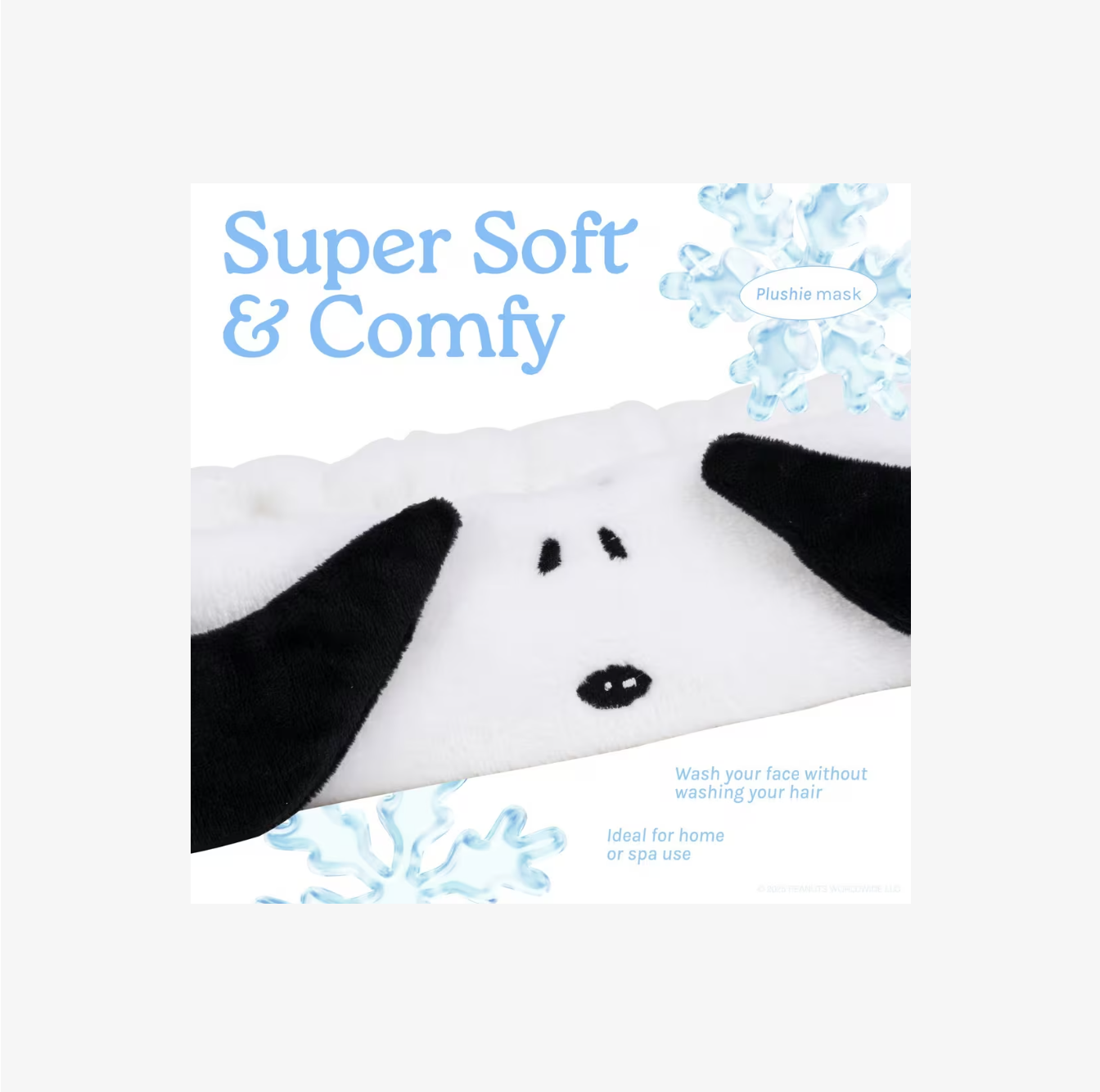 The Crème Shop Peanuts Cool & Cozy Plush Spa Headband