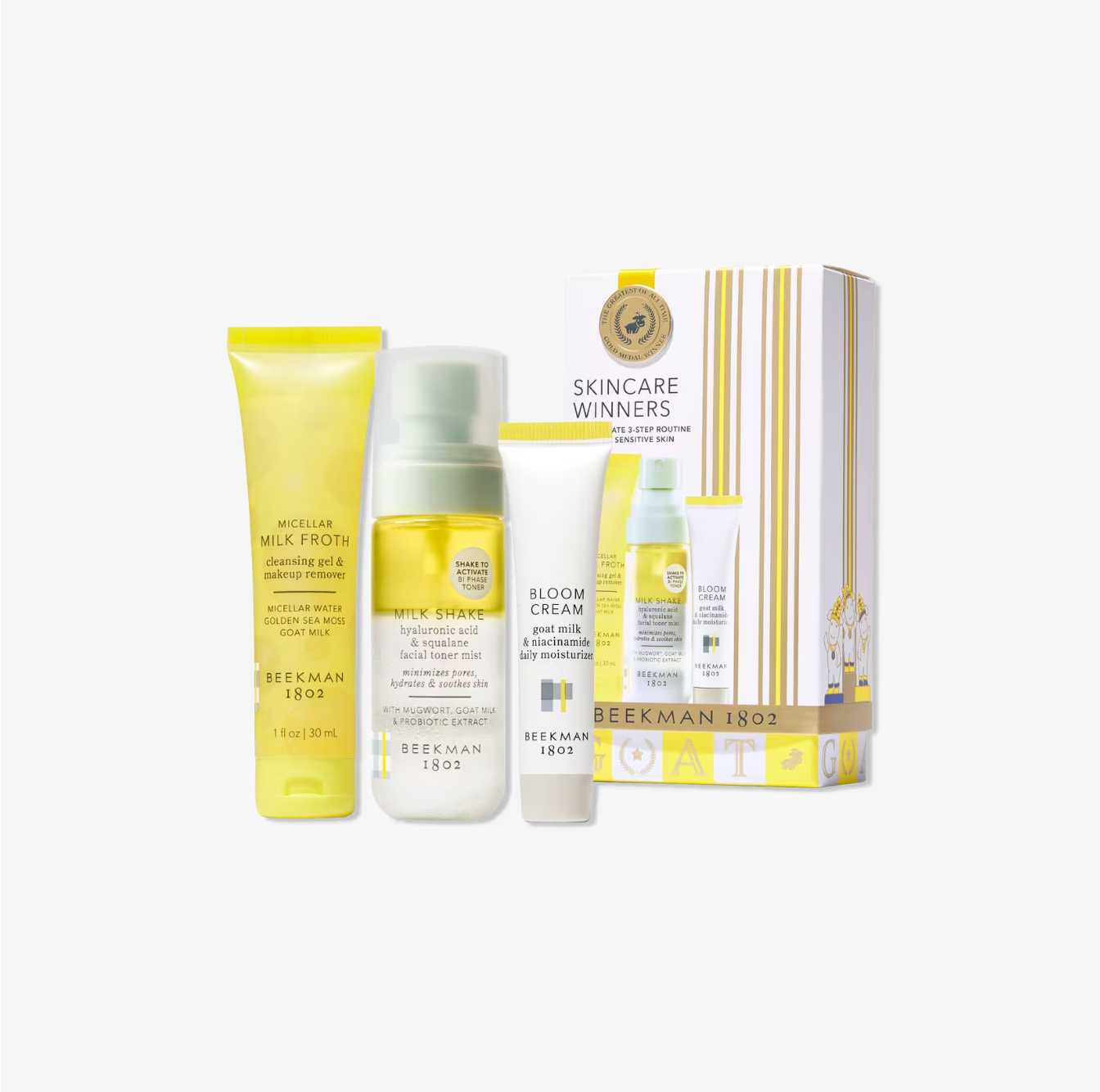 Beekman 1802 Skincare Winners Travel-Size Skincare Set de Regalo