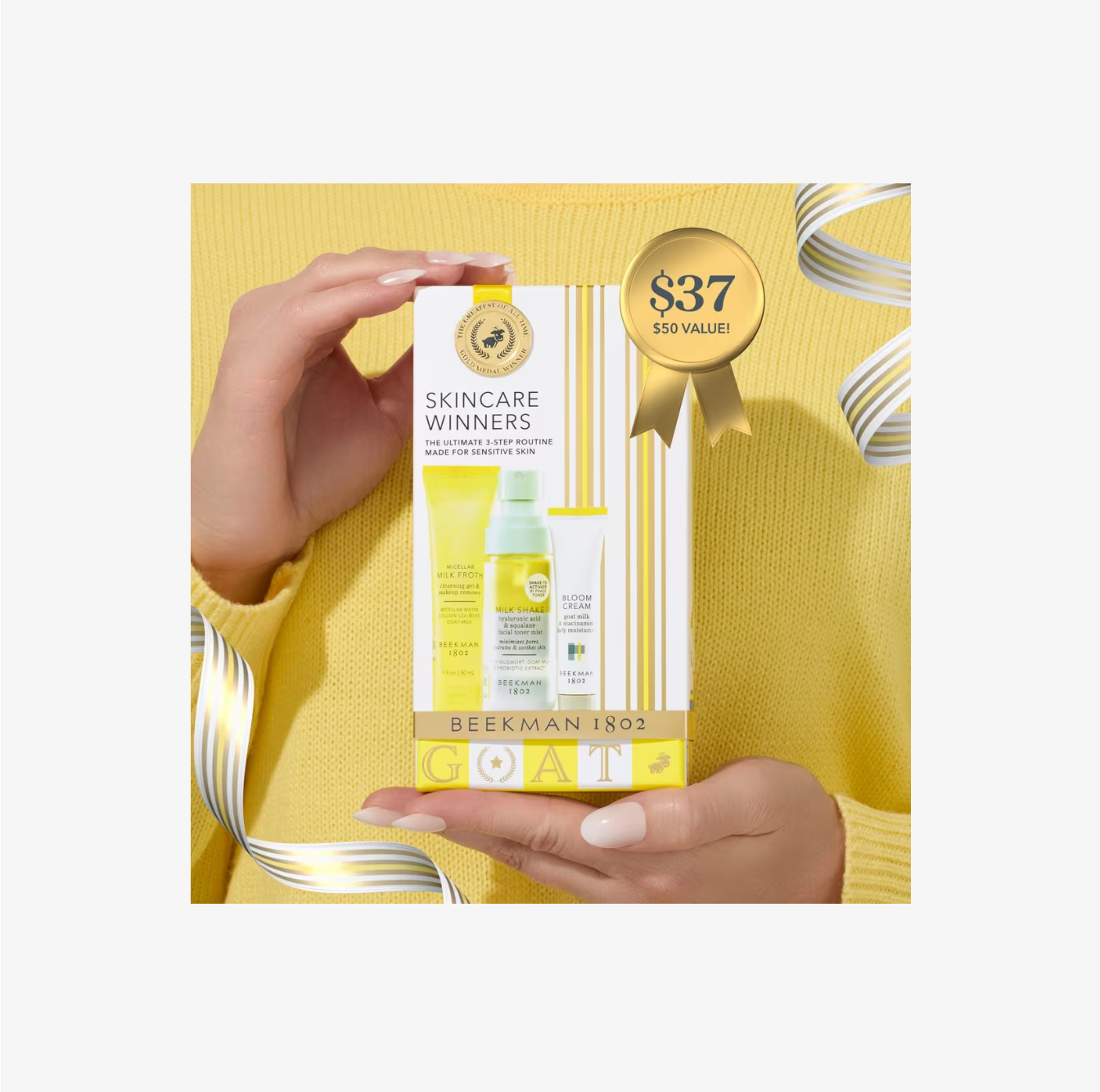 Beekman 1802 Skincare Winners Travel-Size Skincare Set de Regalo