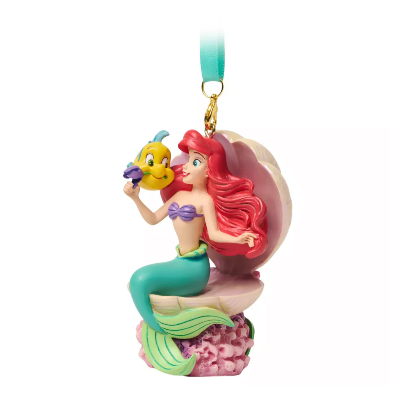 La Sirenita Ornamento Navideño Ariel Con Luz